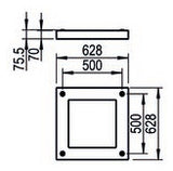 RIDI Aufbaurahmen ws ST L628mm B628mm ZBS-AR-EQ 622 H70mm