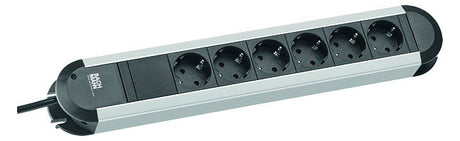 BACHMANN Steckdosenleiste 6f sw 1,75m PRIMO 331.010 35° IP20 1,5qmm