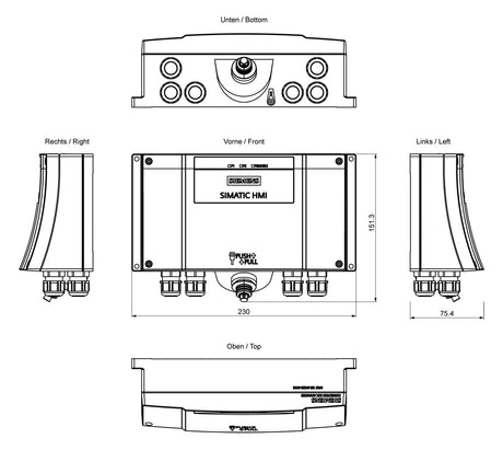 SIEMENS Anschlussblock 6AV2125-2AE23-0AX0