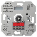GIRA Lichtregel-Potentiometer UP 6A 230V Einsatz 030900 Dreh/Druckkn 50mA