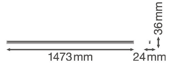LEDVANCE LED-Lichtleiste 25W 3000K Konv LINEAR COMPACT LN COMP HO 1500 25 W 3000