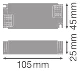 LEDVANCE LED-Steuerung 42W 300-1050mA DR DALI-P -42/220-240/1A0 60V DALI IP20