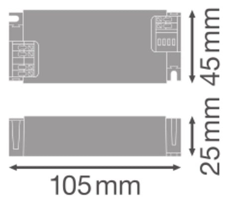 LEDVANCE LED-Steuerung 42W 300-1050mA DR DALI-P -42/220-240/1A0 60V DALI IP20