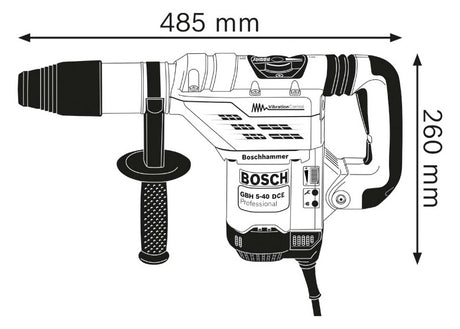BOSCH-EW Bohrhammer 1150W SDSmax 6,8kg Professional GBH 5-40 DCE Beton= 40mm