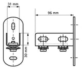 WALRAVEN Schienenfuß RapidRail ev 100x50x123 - für RapidRail