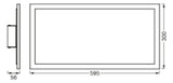 LEDVANCE LED-Panel 595x300mm 22W 3000K Planon Plus 300x600mm 22W 3000K 1600lm
