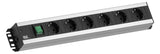 BACHMANN Steckdosenleiste 6f gr 2m 90° 300.003 m.Ein/Aus IP20 1,5qmm