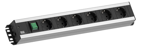 BACHMANN Steckdosenleiste 6f gr 2m 90° 300.003 m.Ein/Aus IP20 1,5qmm