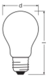 OSRAM-LEDVANCE LED-Lampe FM E27 A60 ws A LED Classic A 150 Filament Energy e 11,6