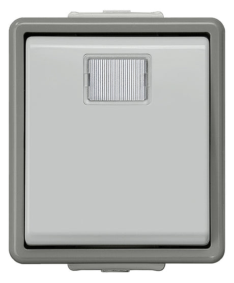 SIEMENS Einzeltaster-Modul gr 1S AP IP44 DELTAfläche 5TD4706 m.Bel