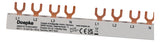 DOEPKE Phasenschiene 3+N 17,8mm 152mm BG4.2.10 10qmm 63A Gabel isol