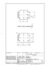 SPELSBERG Montageplatte Verteiler Kst TK MPI-75 lack 59x44mm Lochung