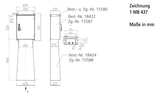 MENNEKES CEE-Kombi Alu si IP44 4Steckd 83725 1x16A5p400V LS-Schalter Fl_0,03A