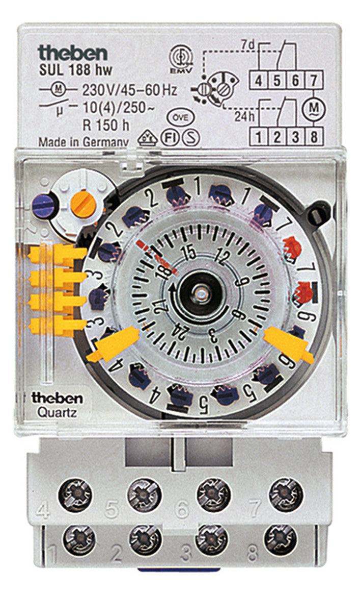 THEBEN Schaltuhr mech 230VAC REG 1kan SUL 188 hw Wechs 72h 24h Prog 3TE