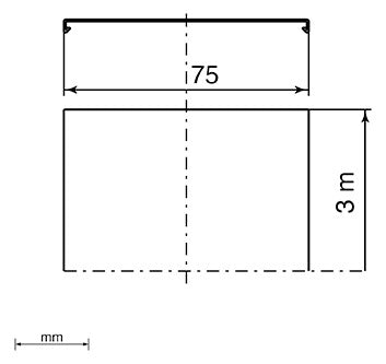 UNEX Kabelbahnabdeckung 60x75 grau,RAL 7035 66072