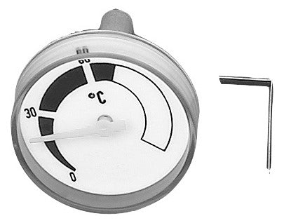 BOSCH Ersatzteil TTNR: 87172080500 Thermometer WEISS D=50 L=43  0-120grdC