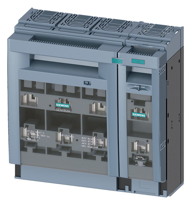 SIEMENS Sicherheitsschalter 400 A 4p 3NP1154-1DA10 NH1, NH2 f.Bodenbef IP40