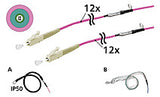 METZ CONNECT LWL-Patchkabel LC 50/125 vi 152U127JJ5100G OM4 100m