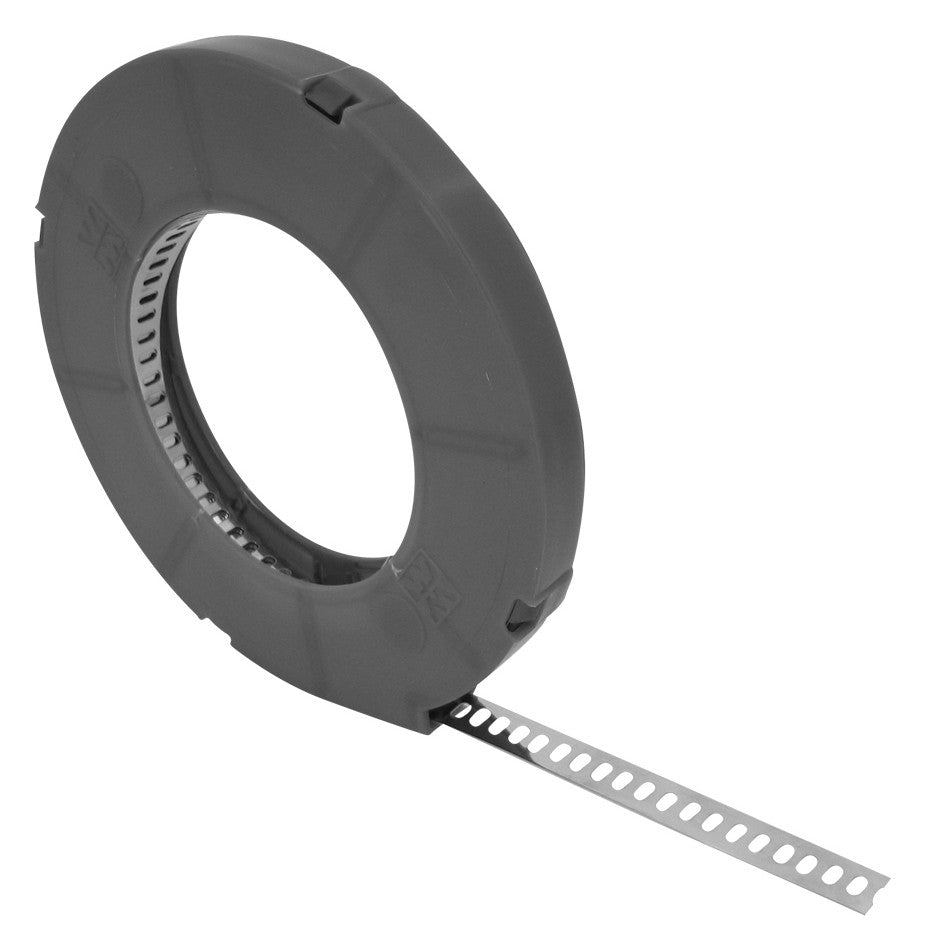 WALRAVEN Lochband IKS-2000 V4A 1.4404 13x0,4mm Rolle 20m für Schilderhalter