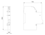 SIEMENS Fehlerschalter 24V 0,5TE 5ST3062-0MC FI/LS+Leitungsschutzschalt