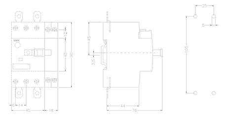 SIEMENS Unterspannungsauslöser 400V/50Hz 3RV1912-1CV0 f.Motorschutzschalter