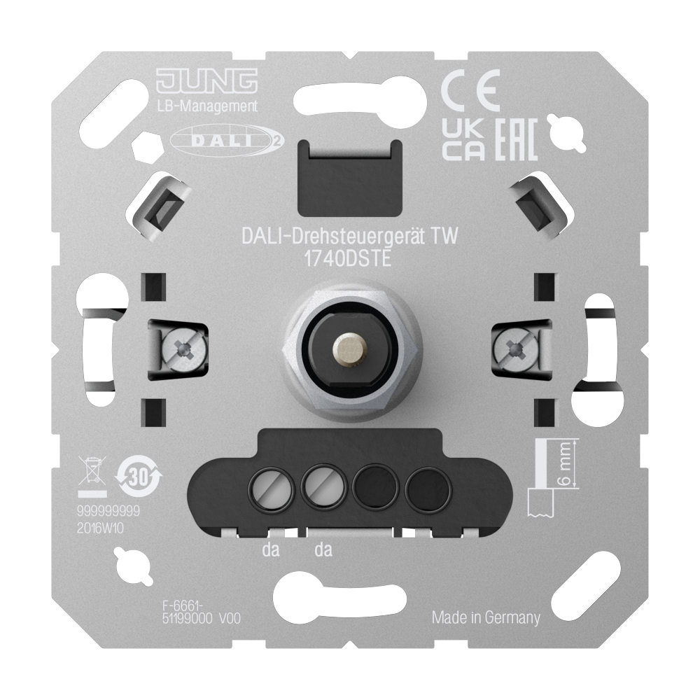 JUNG Dali-Potentiometer UP Taste 230V 1740 DSTE 2mA Lichtwertspeicher