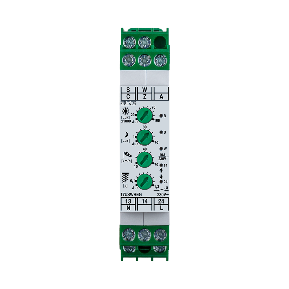 JUNG Funk-Umweltsensor 230V 2-8Bft 50Hz 17 USW REG