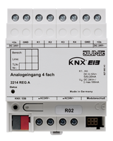 JUNG Analogeingang KNX REG 4f Spg Strom 2214 REG A