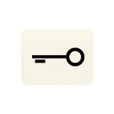 JUNG Schalter-Symbol Schl/Tür ws all 33 T