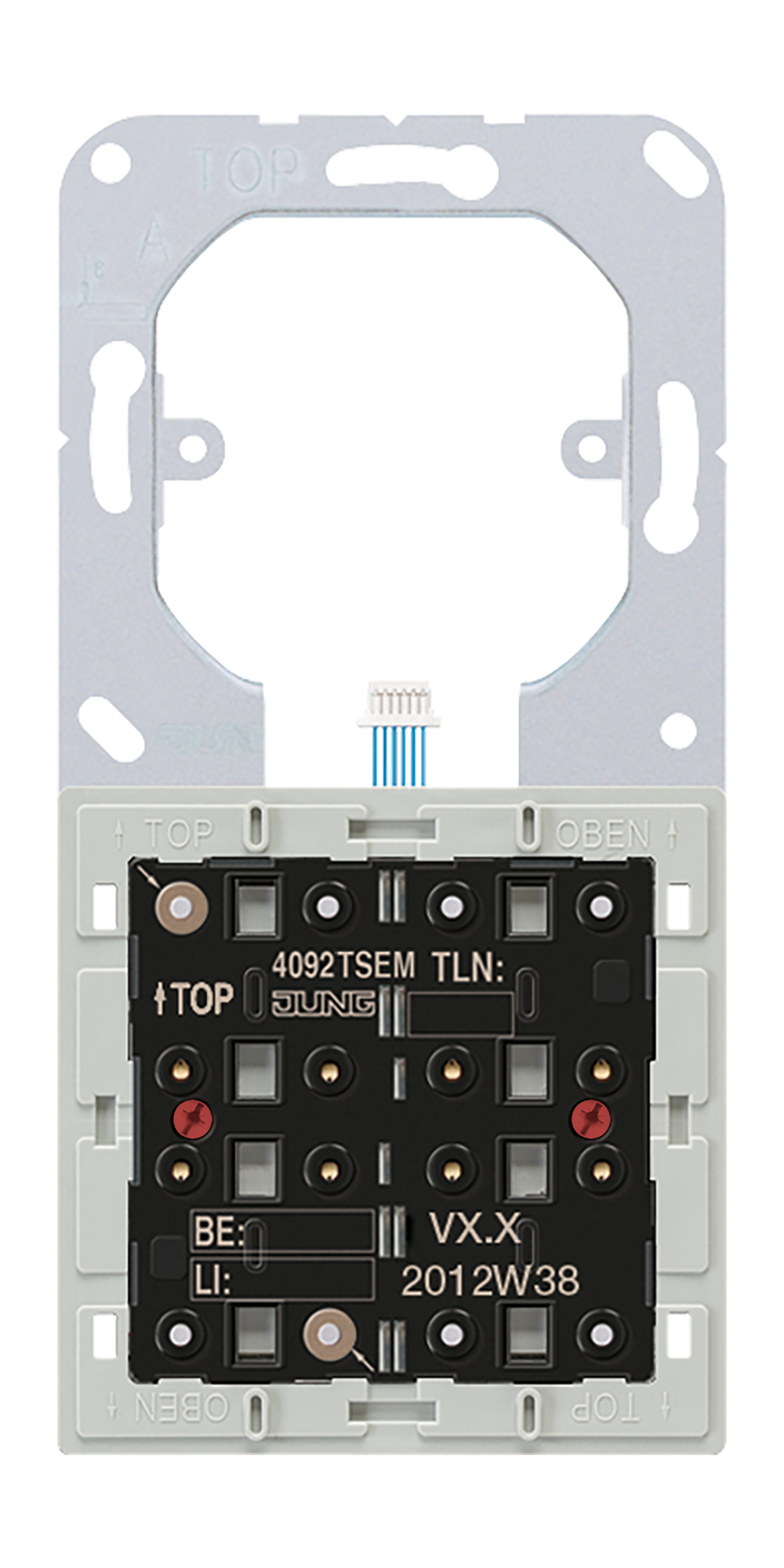 JUNG Tastsensor KNX UP ws 2f 4pkt LED 4092 TSEM
