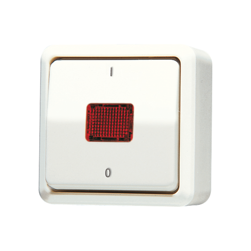 JUNG Kontroll-Heizungsschalter glz AP 1f AP 600 602 KOA IP20