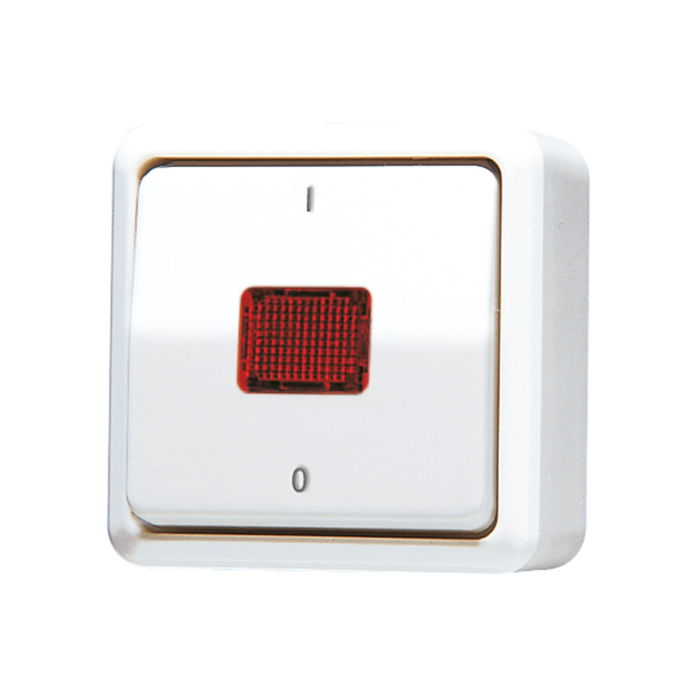 JUNG Kontroll-Heizungsschalter aws glz AP 600 602 KOA WW AP IP20 1f