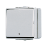 JUNG Heizungsschalter glz AP IP44 1f WG 600 602 W