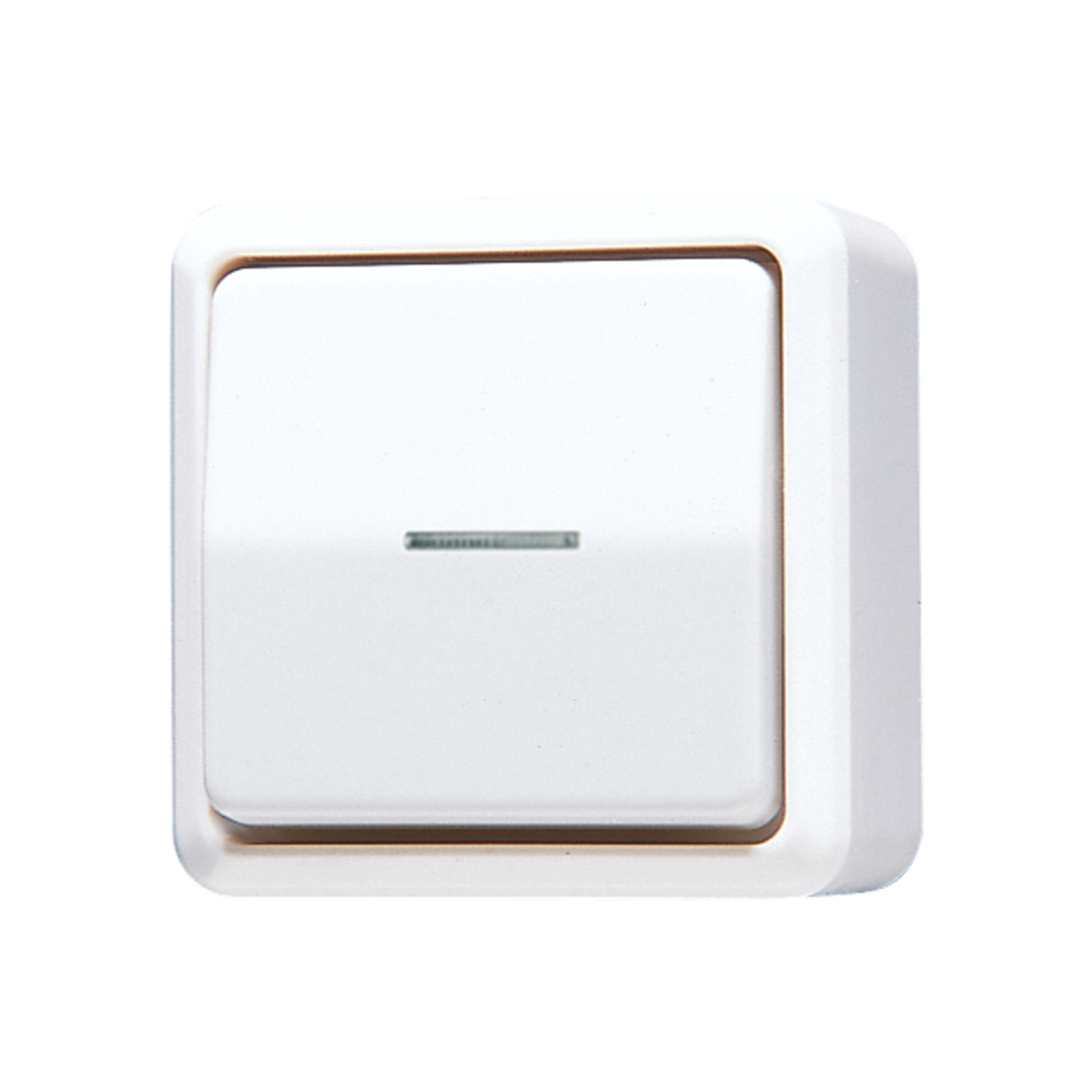 JUNG Kontroll-Wechselschalter aws glz AP AP 600 606 KO5 A WW IP20 1f
