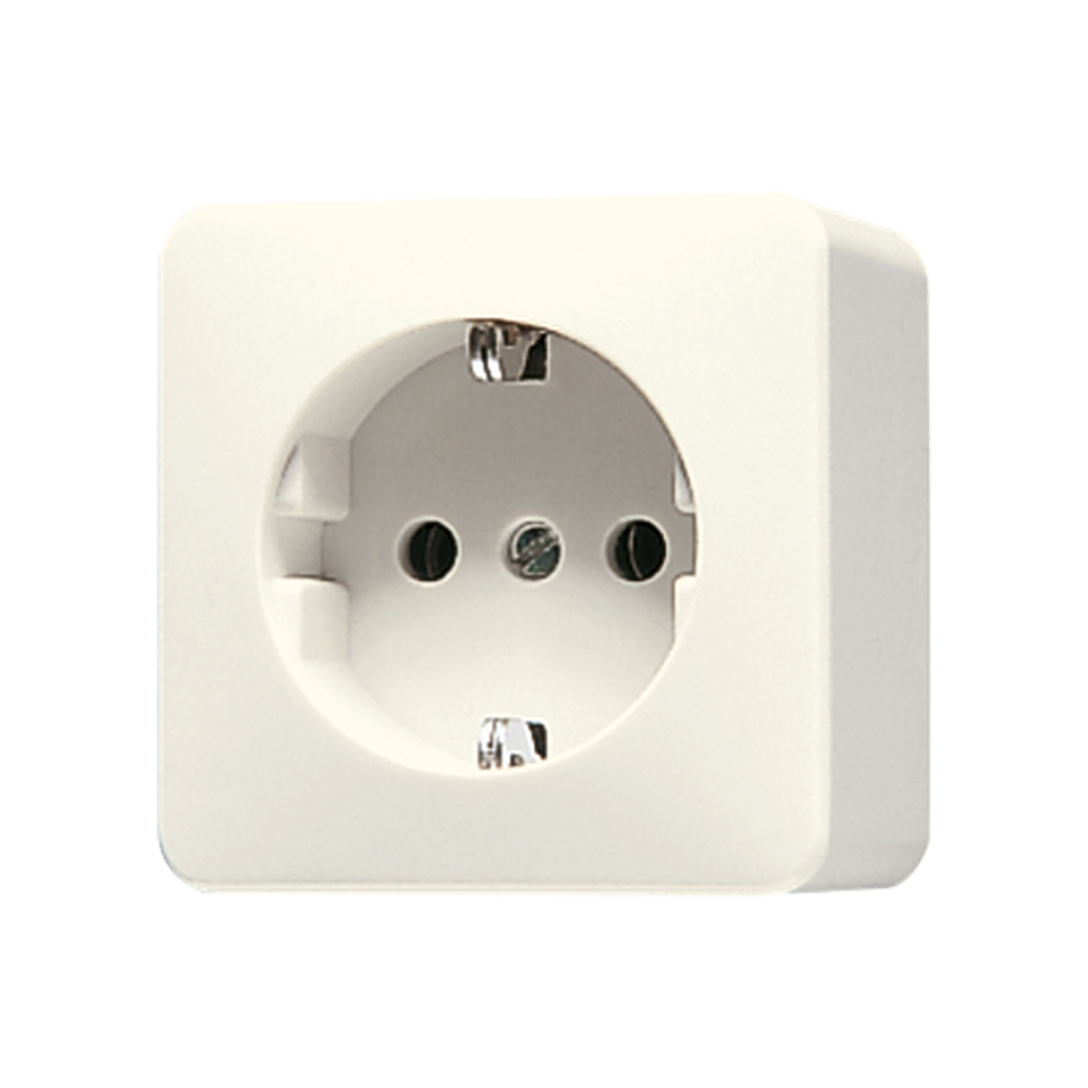 JUNG Steckdose 1f ws glz AP IP20 vert AP 600 620 A