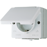 JUNG Steckdose 1f ws mt Einb Klappd WG 600 620 W EINS