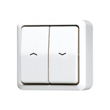 JUNG Jalousietaster -Einsatz aws glz 1p AP 600 639 VA WW Wippe