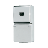 JUNG Steckdosenkombination AP Tast gr WG 600 671 W IP44 glz