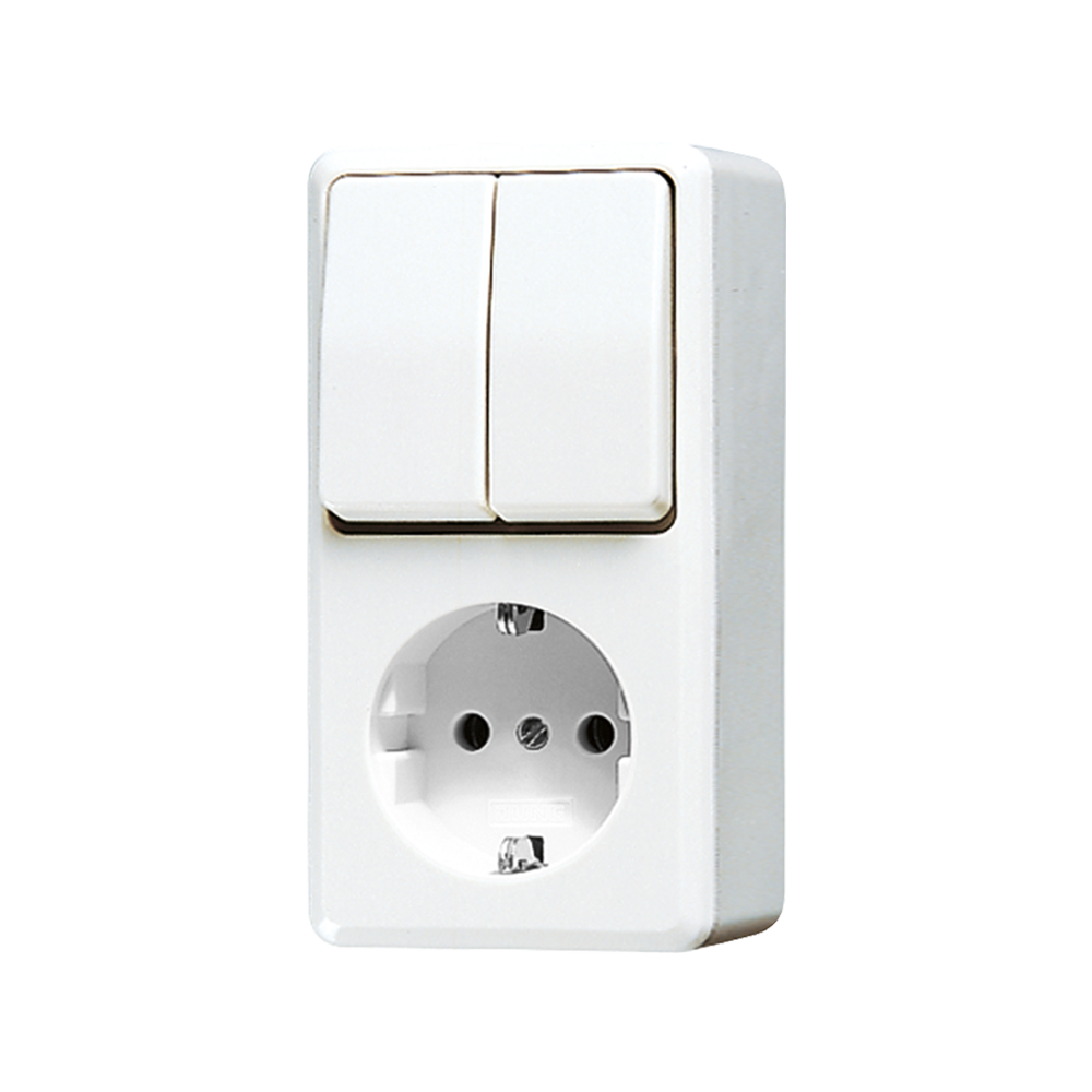 JUNG Steckdose 4f aws AP IP20 vert AP 600 675 A WW