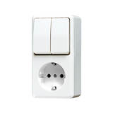 JUNG Steckdose 4f aws AP IP20 vert AP 600 675 A WW