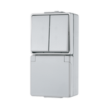 JUNG Steckdosenkombination AP Serien gr WG 600 675 W IP44 glz