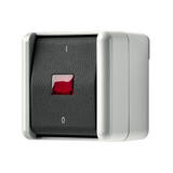 JUNG Kontroll-Heizungsschalter glz AP 2p WG 800 802 KOW IP44 1f