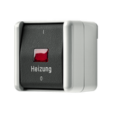 JUNG Kontroll-Heizungsschalter glz AP 3p WG 800 803 HW IP44 1f