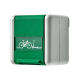 JUNG Steckdose 1f gr-gn glz AP E-Bike WG 800 820 GN NAWEB Klappd IP44 BSF