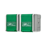 JUNG Steckdose 2f gr-gn glz AP E-Bike WG 800 8220 GN NAWEB Klappd IP44 BSF