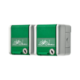 JUNG Steckdose 2f gr-gn glz AP E-Bike WG 800 8220 GN NAWSLEB Klappd abschl