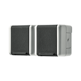 JUNG Steckdose 2f gr glz AP Klappd IP44 WG 800 8220 W horiz