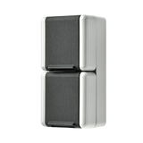JUNG Steckdose 2f gr glz AP Klappd IP44 WG 800 822 W vert