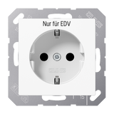 JUNG Steckdose 1f aws glz UP EDV IP20 A 1520 EDV WW vert