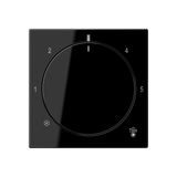 JUNG Abdeckung Raumtemp sw glz A 1749 BF SW div.Symbole
